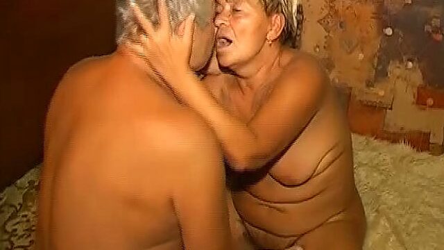 Luscious BBW granny gets fucked missionary style by old dude