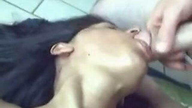 Horny Indian chick with pierced nipples gives her lover a nice blowjob