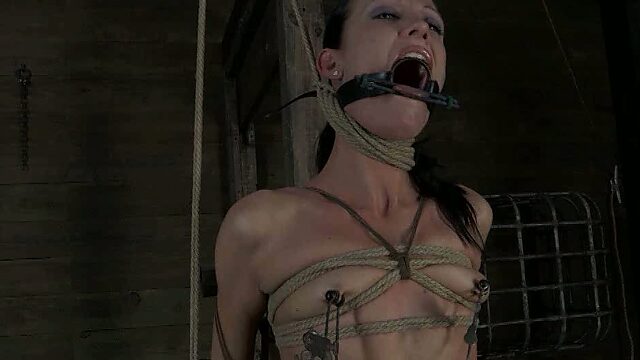 Small tittied whore is punished in the dungeon