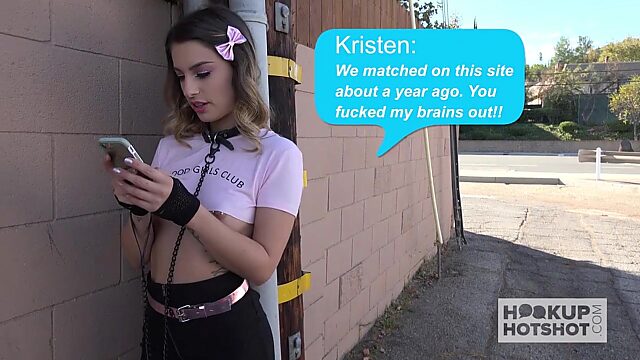 19 yo hormone Kristen Scott hooks up with one professional fucker