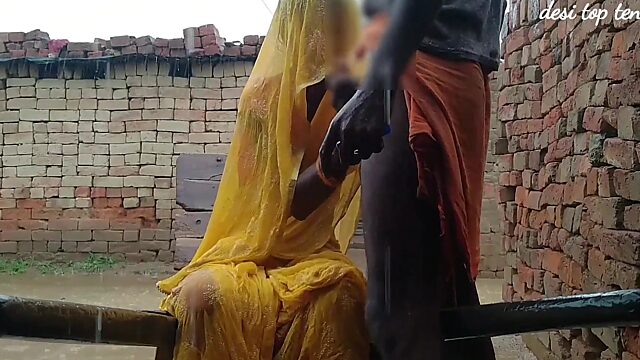 Drenched Desi Sister-in-Law Gets Banged Outdoors