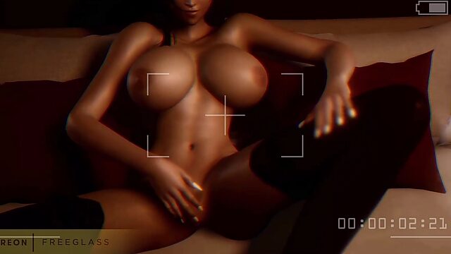 3D bosomy babe Tifa Lockhart gives a blowjob and get laid POV video