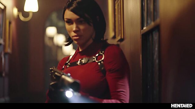 Ada Wong was penetrated in anal hole by an infected zombie