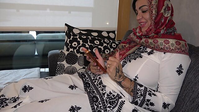 Horny stepmom has so many secrets under her hijab